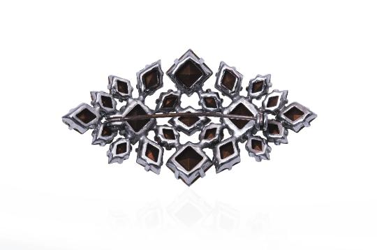 ARCHIVE - 1950s Art Deco Diamante Brooch