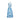 ARCHIVE - 1950s Blue and White Floral Organza Dress