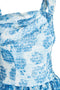 ARCHIVE - 1950s Blue and White Floral Organza Dress
