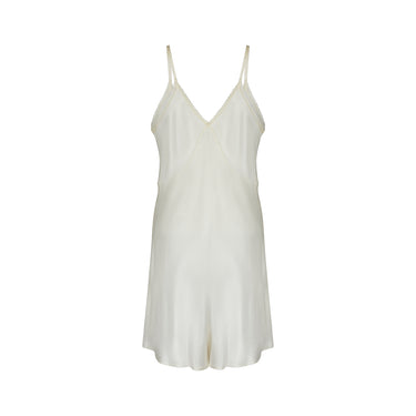 1940s CC41 Cream Satin and Lace Teddy Slip