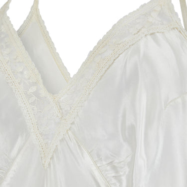 1940s CC41 Cream Satin and Lace Teddy Slip