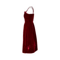 ARCHIVE: 1950s Couture Deep Red Velvet and Tulle Evening Dress