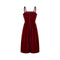 ARCHIVE: 1950s Couture Deep Red Velvet and Tulle Evening Dress
