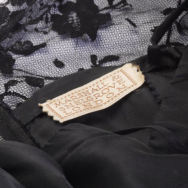 ARCHIVE - Early 1950s Marshal and Snelgrove Black Lace Dress