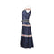 ARCHIVE: 1950s Navy Cotton Swiss-Dot Lace Dress with Matching Shawl