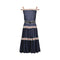 ARCHIVE: 1950s Navy Cotton Swiss-Dot Lace Dress with Matching Shawl