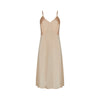 1950s Peach Satin Slip Dress