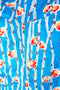 1950s Kittiwake Rose Print Cotton Smocked Swimsuit