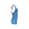 1950s Kittiwake Rose Print Cotton Smocked Swimsuit