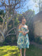 1950s Silk Floral Dress with Scarf-Dress-CIRCA VINTAGE LONDON