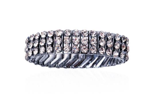 1950s Sonata Articulated Stretch Diamante Bracelet