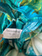 ARCHIVE - 1950s Turquoise Rose Print Two-piece Swimwear