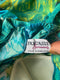 ARCHIVE - 1950s Turquoise Rose Print Two-piece Swimwear