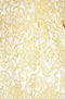 ARCHIVE: 1950s Golden Yellow Floral Jacquard Dress with Train