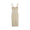 1950s French Haute Couture Cream Lace Bustier Dress