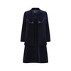 1960s Carven Haute Couture Navy Velvet Soutache Dress Suit