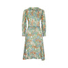 1950s Floral Print Silk Dress and Jacket Suit