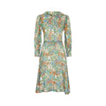 1950s Floral Print Silk Dress and Jacket Suit
