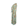 1950s Floral Print Silk Dress and Jacket Suit