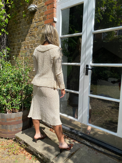1960s Irish Linen Knitted Three-Piece Suit