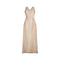1960s Jean Allen Gold and Cream Lurex Maxi Dress