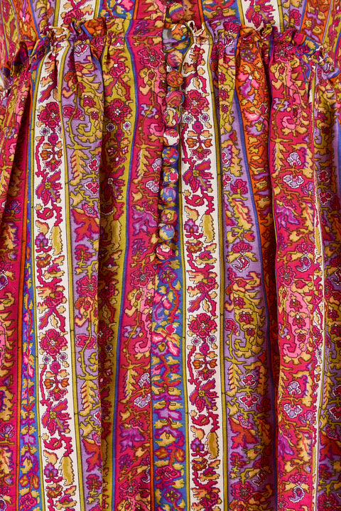 1960s Jean Muir Silk Liberty Floral Print Dress with Scarf