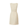 1960s Oatmeal Linen Textured Linen Work Dress