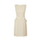1960s Oatmeal Linen Textured Linen Work Dress