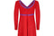 1969 Rudi Gernreich Red and Purple Wool Maxi Dress