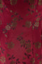 ARCHIVE - 1960s Sambo Fashions Burgundy Oriental Jacquard Print Dress