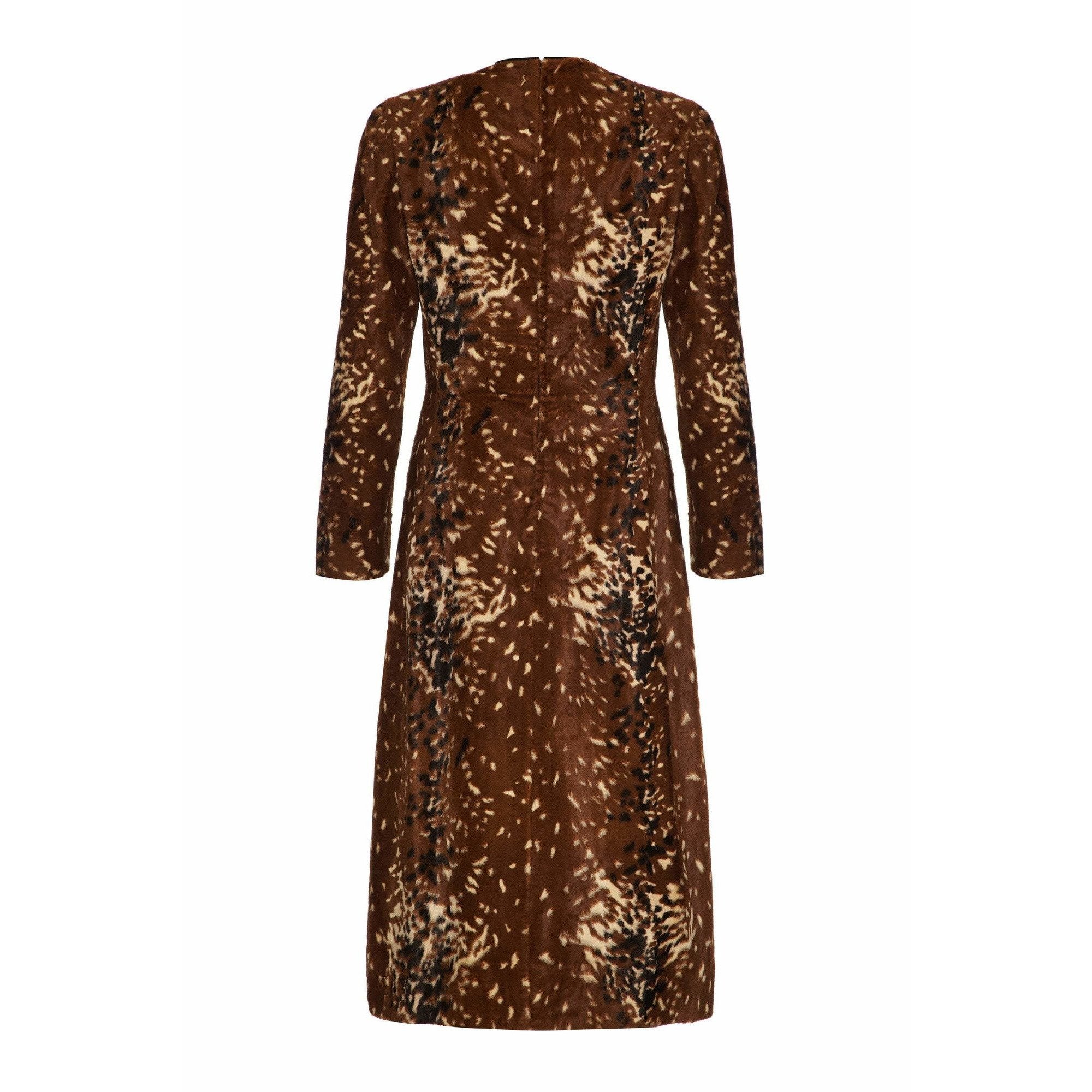 ARCHIVE 1960s Adele Simpson Custom Made Faux Cowhide Cowgirl Dress CIRCA VINTAGE