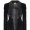 1960s Biba Early Woven Label Black Velvet and Sequin Lapel Jacket