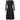 1960s Black Organza Dress With Ribbon Work