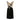 ARCHIVE - 1960s Black Velvet and Gold Lamé Cocktail Dress With Bow Detail