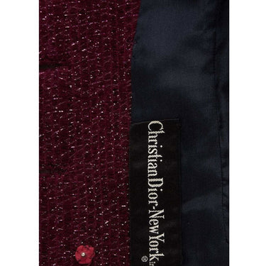 ARCHIVE: 1960s Christian Dior Purple Skirt Suit with Beaded Trim