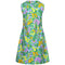 1960s Eva Pascal French Couture Colourful Waffle Cotton Dress