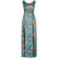 1960s Floral and Sequin Evening Dress