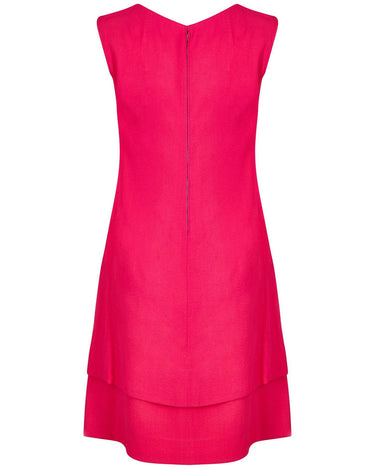 1960s French Cerise Pink Dress
