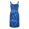1960s French Couture Blue Floral Textured Silk Dress & Jacket Suit
