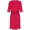 1960s French Couture Red Wool Applique Dress Suit
