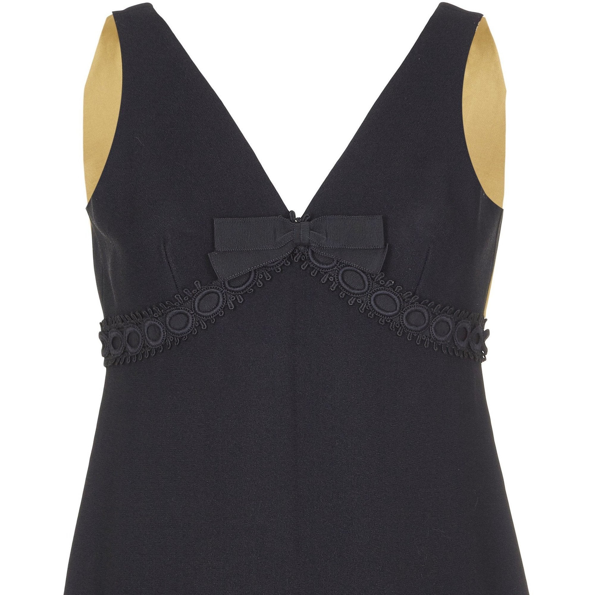 1960s French Couture Simone Minman Couture Babydoll Dress