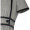 1960s Geoffrey Beene Grey Wool and Black Ribbon Trim Dress