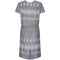 1960s Grey and White Paisley Print Dress Suit