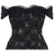 1960s Hardy Amies Couture Silk Organza Dress with Hand Made Net Flowers