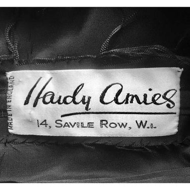 1960s Hardy Amies Couture Silk Organza Dress with Hand Made Net Flowers