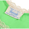 1960s Harrods Emerald Green Lingerie Slip With Lace Windows