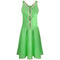 1960s Harrods Emerald Green Lingerie Slip With Lace Windows