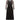 1960s Helena Barbieri Black Silk Chiffon Dress