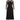 1960s Helena Barbieri Black Silk Chiffon Dress