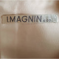1960s I. Magnin Cream Silk Occasion Dress With Diamante Detail